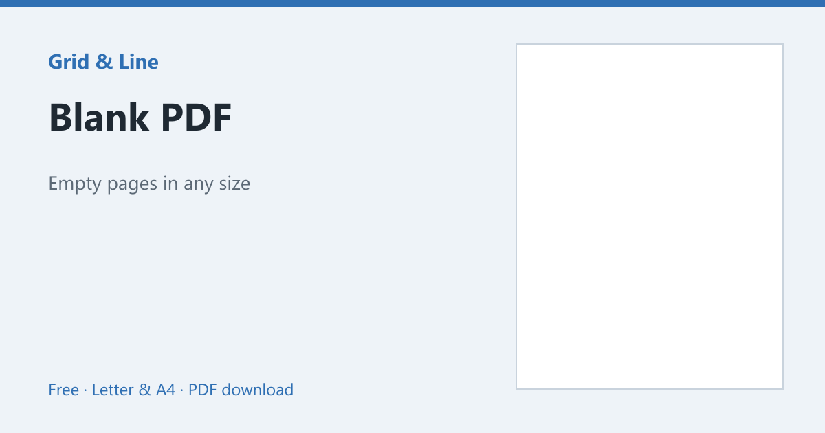 Blank PDF preview