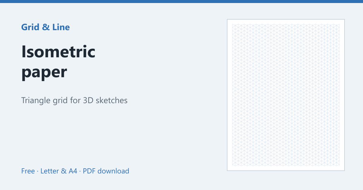 Isometric paper preview
