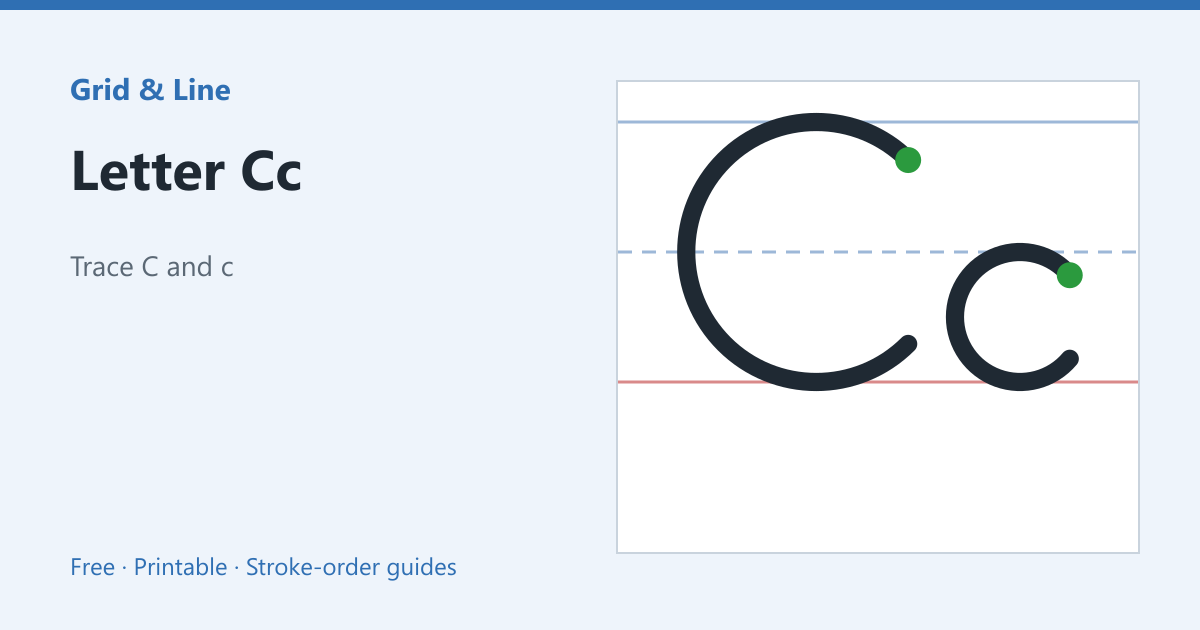 Letter Cc worksheet preview