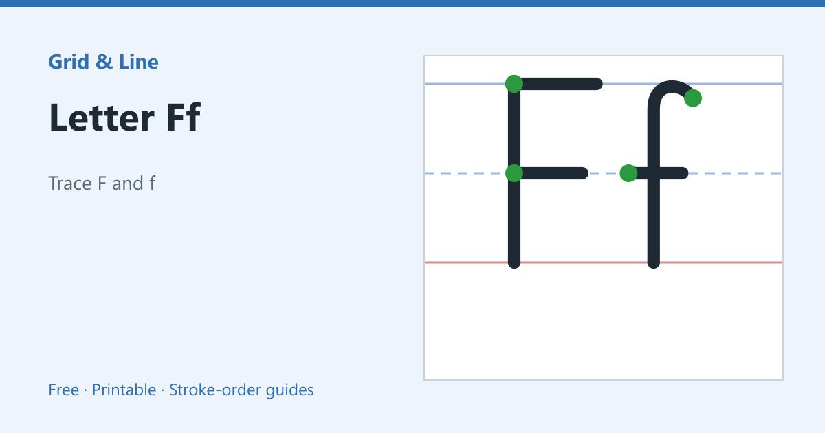 Letter Ff worksheet preview