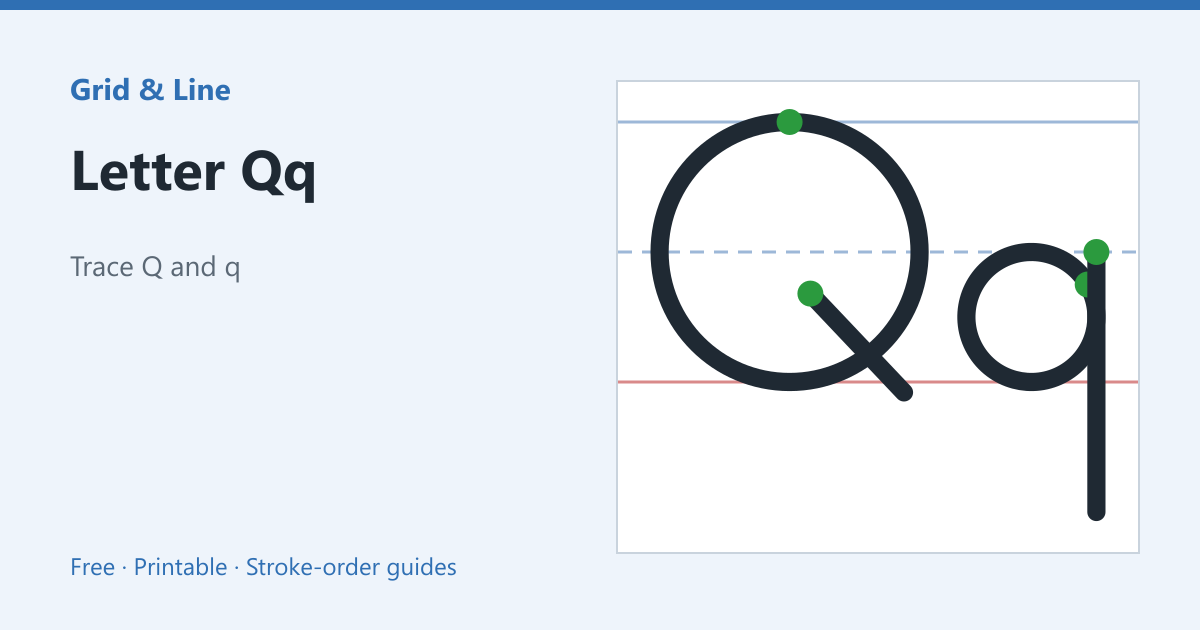 Letter Qq worksheet preview