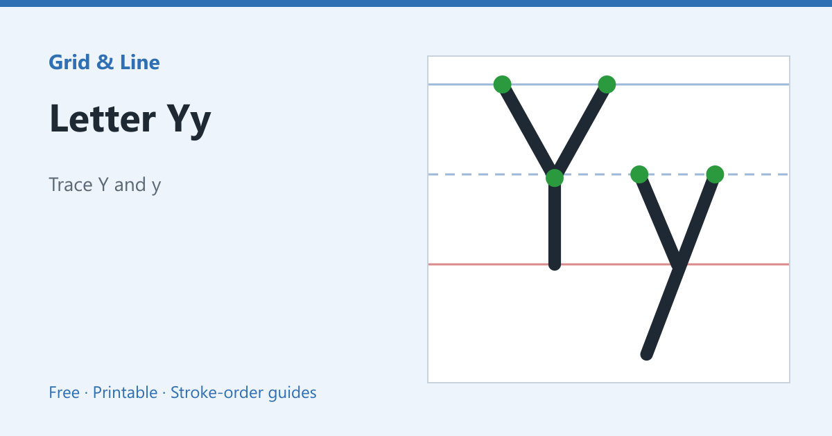 Letter Yy worksheet preview