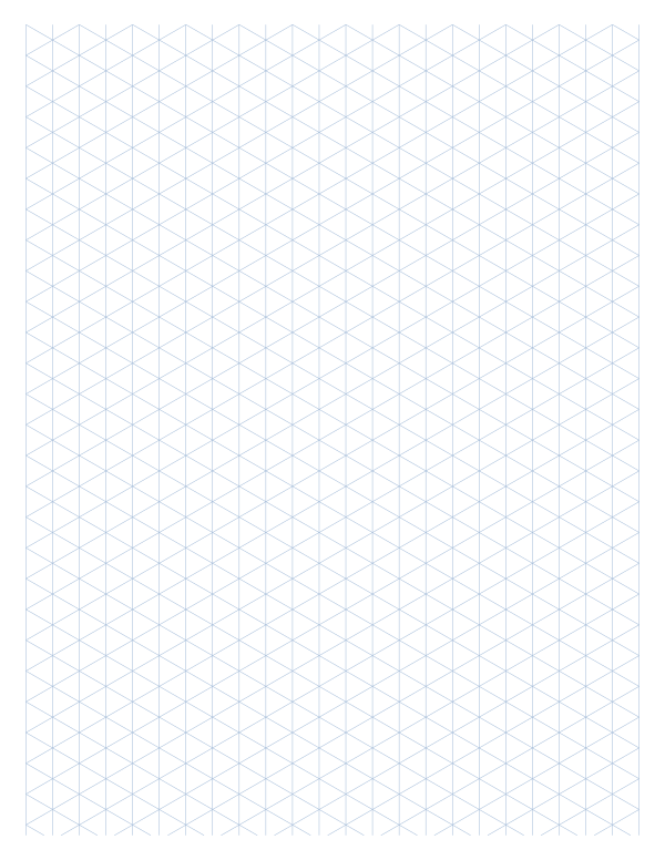 1 cm isometric printable, larger triangles