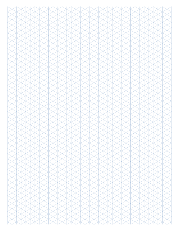 1/4 inch isometric printable, lines with verticals